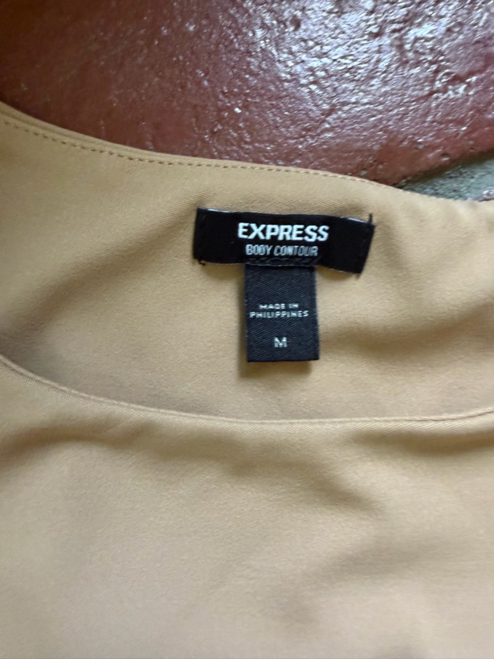 Express Women's Body Contour Sleeveless Tank Top - Nude and Camel size Medium - Picture 2 of 5